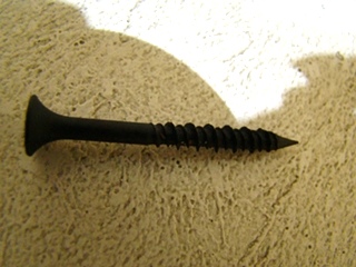 NEW BLK WOOD SCREW PHILLIPS  HEAD SIZE:2 5/8X1/8