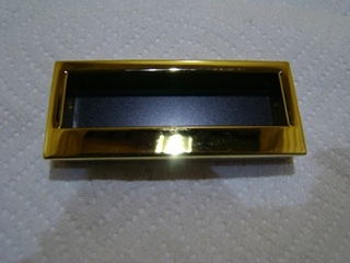 NEW GOLD/BLACK BASIC PULL  HANDLE LENGTH:4 1/8