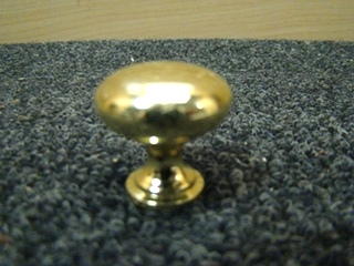 NEW BRIGHT BRASS HANDLE PULL KNOB  PRICE: $10.00 FOR 10 