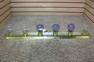 USED RV VANITY MIRROR LIGHT BAR SET FOR SALE