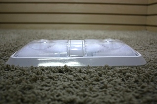 USED DOUBLE LENS RV CEILING LIGHT FIXTURE FOR SALE