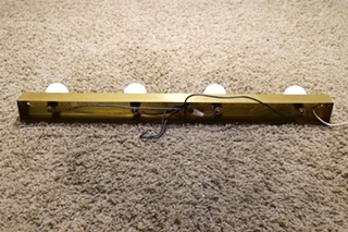 USED MOTORHOME 4 BULB 24 INCH RECTANGLE VANITY LIGHT BAR FOR SALE