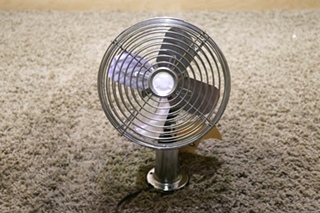 USED MOTORHOME CHROME 12V DASH FAN RV PARTS FOR SALE