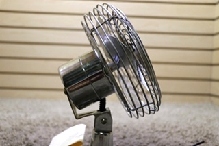 USED MOTORHOME CHROME 12V DASH FAN RV PARTS FOR SALE