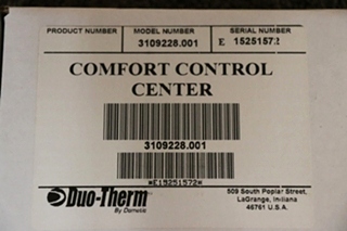 COMFORT CONTROL CENTER BY DUO-THERM 5 BUTTON THERMOSTAT 3109228.001 RV PARTS FOR SALE