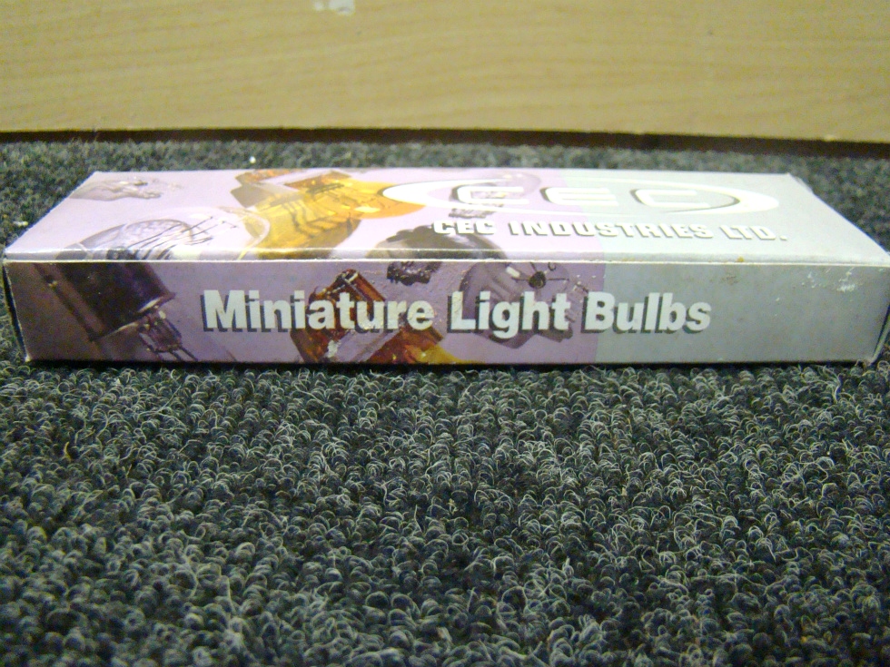 NEW RV OR HOME CEC INDUSTRIES MINIATURE LIGHT BULBS PRICE $6.99 FOR A BOX OF 10