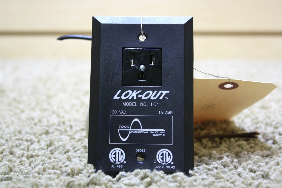 USED MOTORHOME LOK-OUT MODEL L01 WALL OUTLET FOR SALE