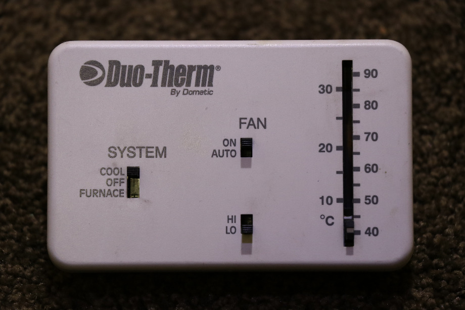 USED RV DUO-THERM BY DOMETIC 3107612.024 WALL THERMOSTAT FOR SALE