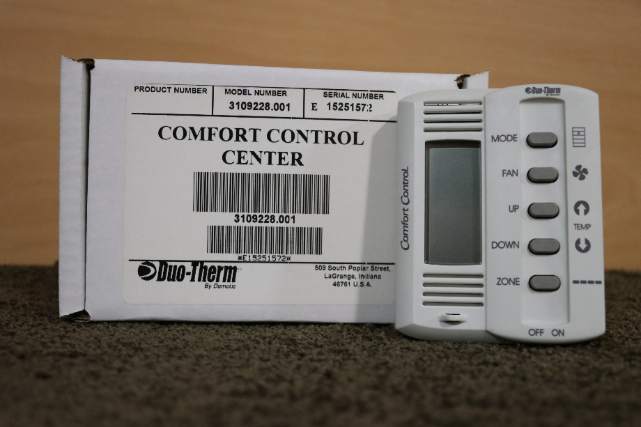 COMFORT CONTROL CENTER BY DUO-THERM 5 BUTTON THERMOSTAT 3109228.001 RV PARTS FOR SALE